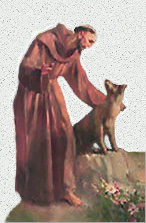 The Wolf of Gubbio (altered detail). Used with permission.